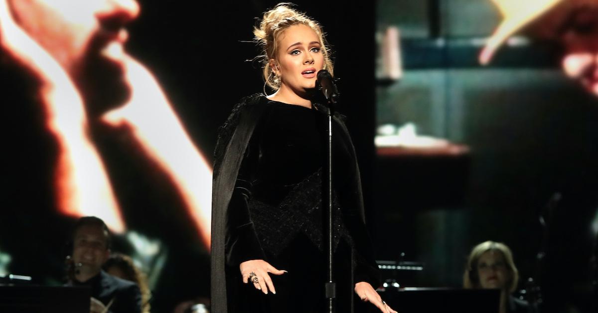 Adele performing live