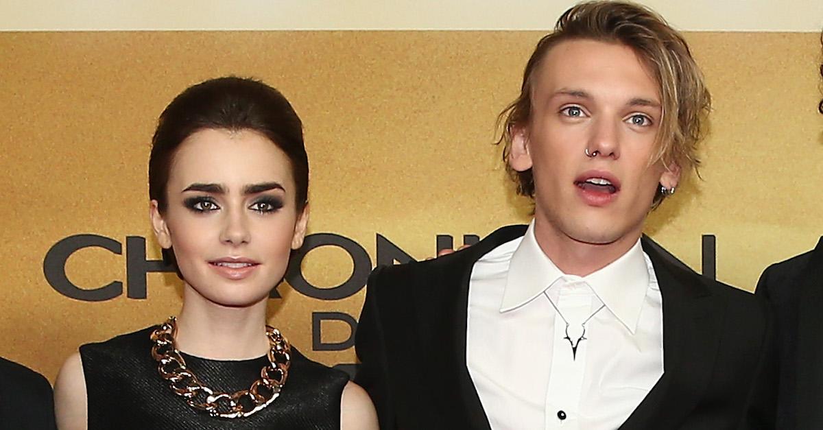 Jamie Campbell Bower and Lily Collins