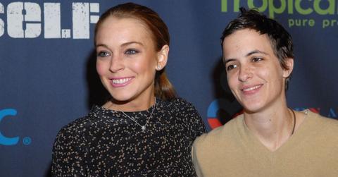 Lindsay Lohan (L) and Samantha Ronson attend "A New Birth of Citizenship" inaugural event presented by Declare Yourself at Renaissance Washington, Grand Ballroom on January 18, 2009 in Washington