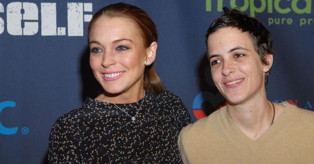 Lindsay Lohan (L) and Samantha Ronson attend "A New Birth of Citizenship" inaugural event presented by Declare Yourself at Renaissance Washington, Grand Ballroom on January 18, 2009 in Washington