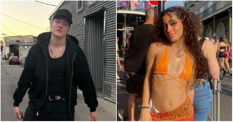 Sedona Prince and Rylee LeGlue at separate events.