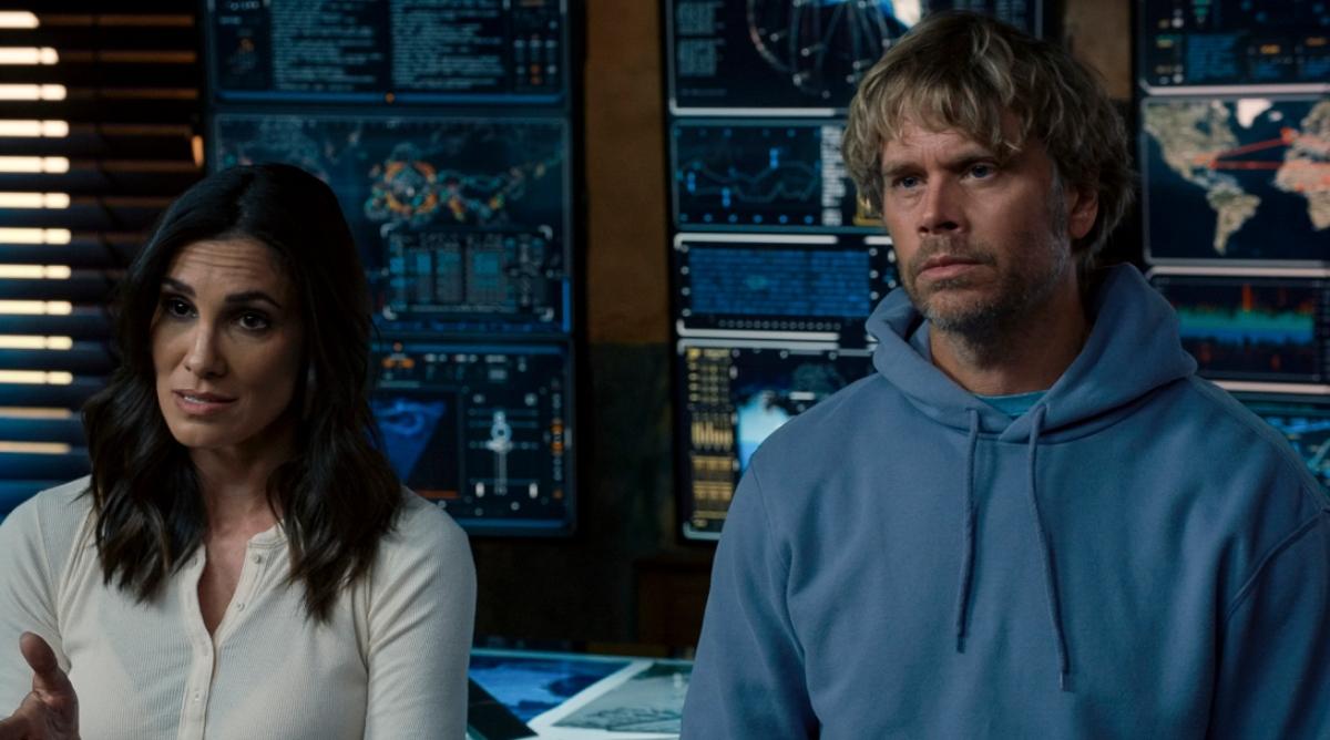 Daniela Ruah as Kensi Blye and Eric Christian Olsen as Marty Deeks