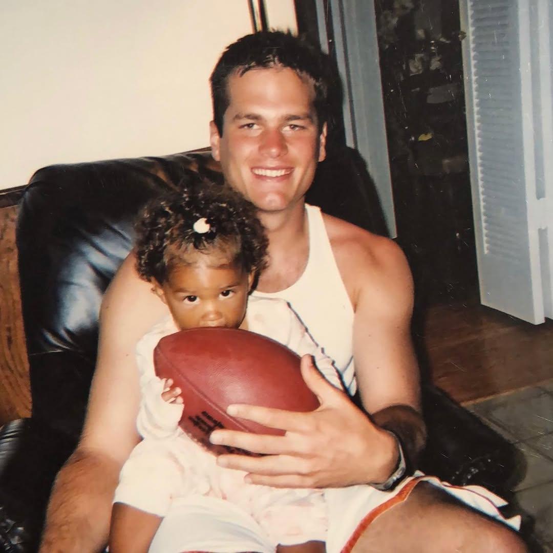 (l-r): Maya Brady and Tom Brady