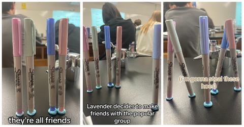 Lavender Sharpie drama