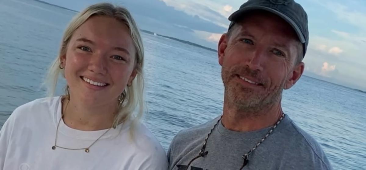 Dough Benefield with his daughter Eva.