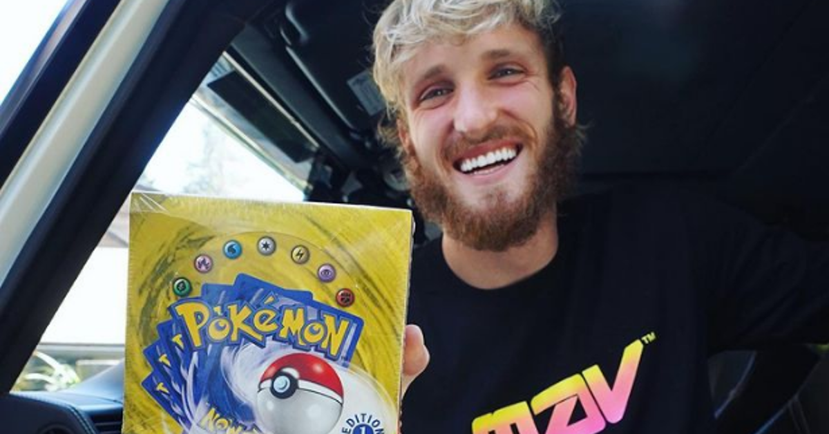 Logan Paul拥有口袋妖怪卡