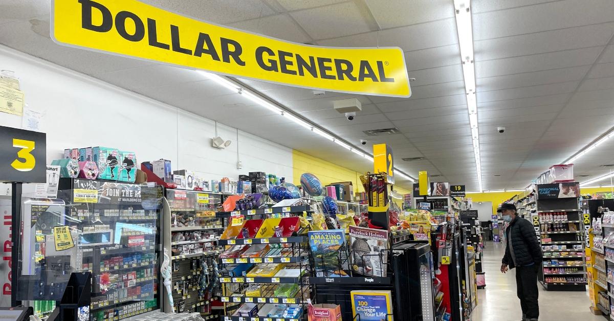 interior of dollar general store 