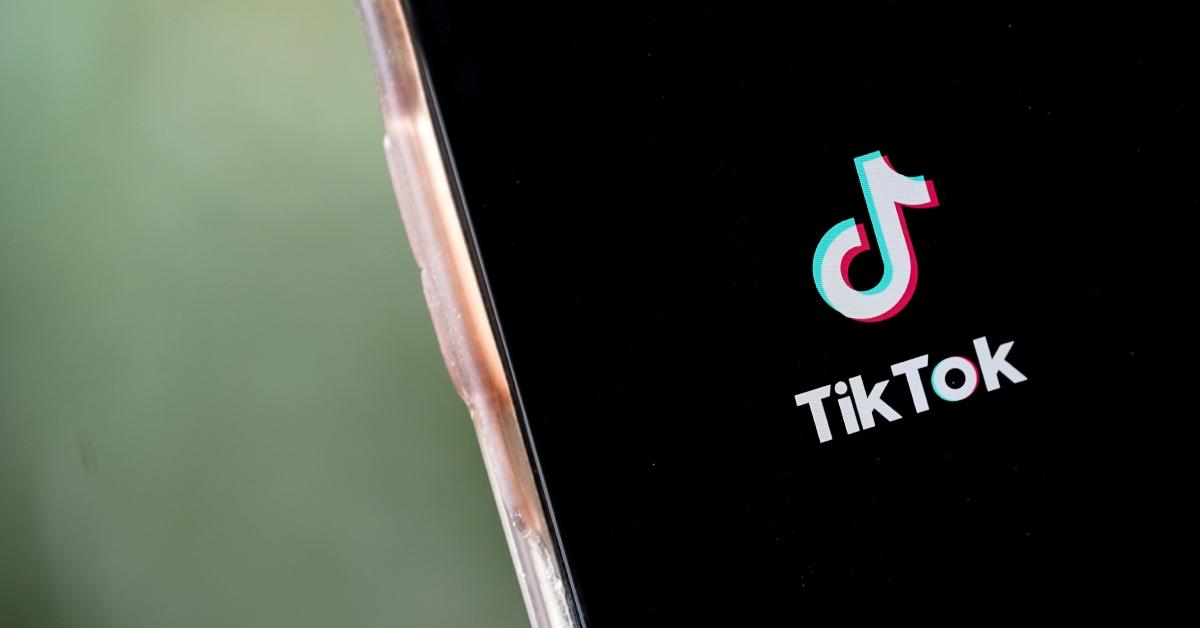 tiktok app open on an iphone