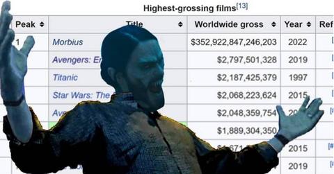 A popular 'Morbius' meme