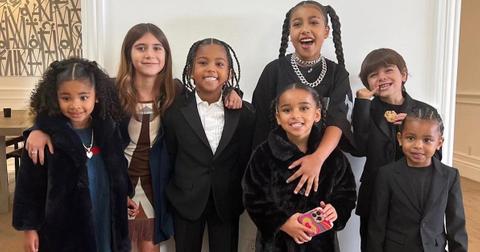 Kardashian cousins True, Penelope, Saint, North, Dream, Reign, and Psalm.