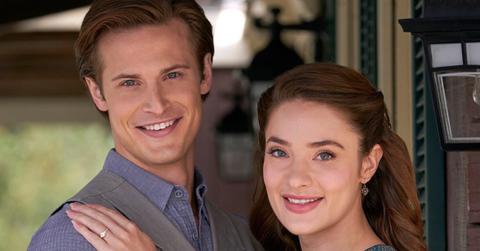 Aren Buchholz as Jesse and Eva Bourne as Clara in 'When Calls the Heart'