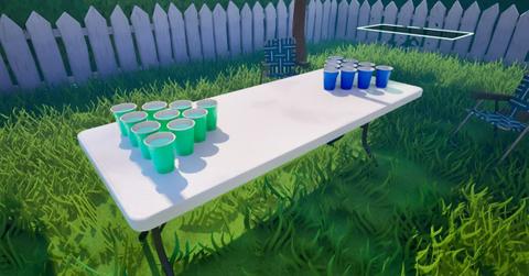 The Slurp Pong map in Fortnite.