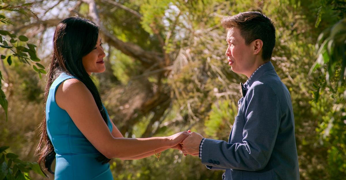 ‘The Ultimatum: Queer Love’ stars Sam and Aussie hold hands