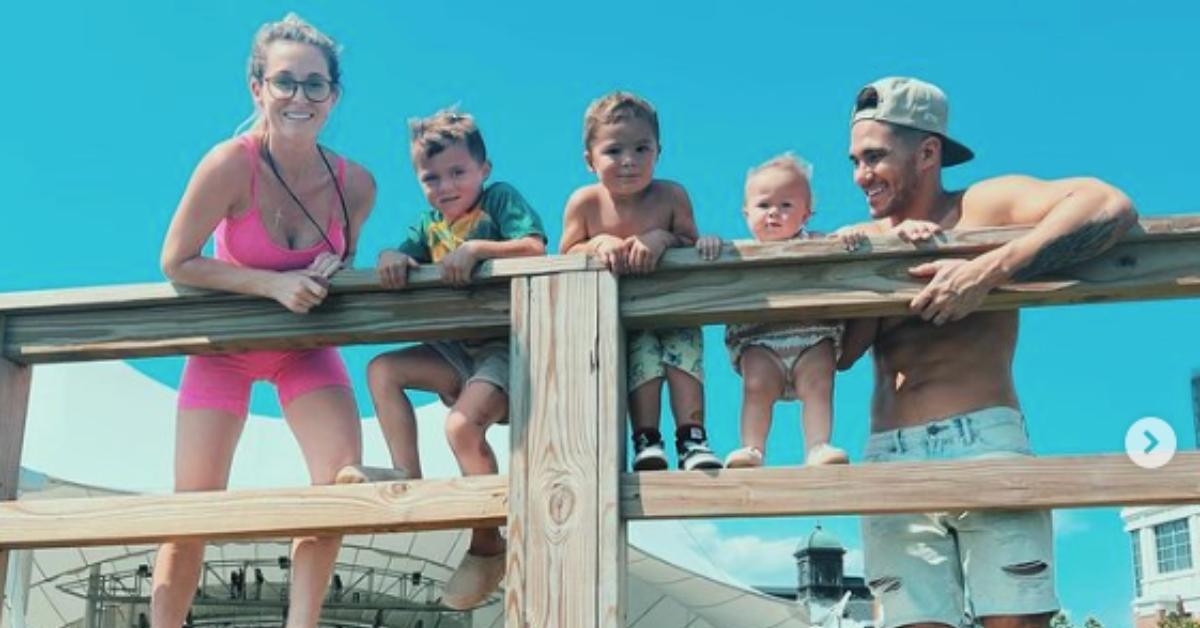 Carlos and Alexa PenaVega with their kids