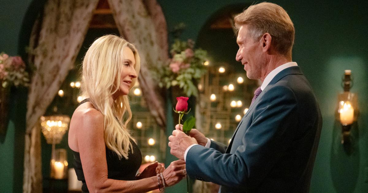 Joan received a rose from Gerry during the second rose ceremony of 'The Golden Bachelor.'