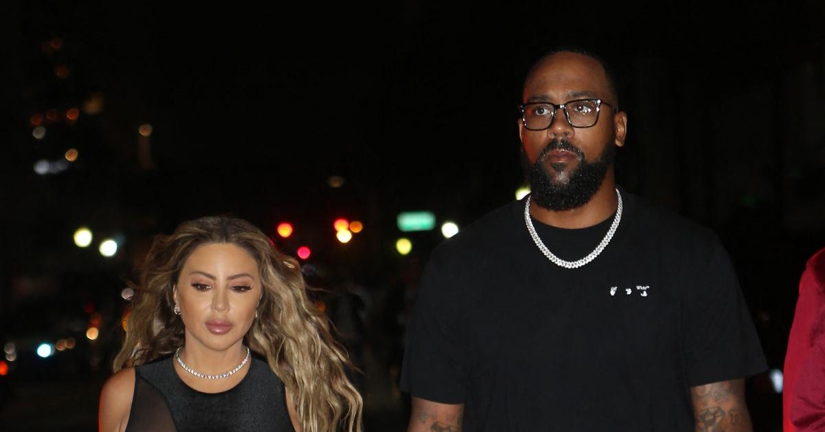 (l-r): Larsa Pippen and Marcus Jordan attending an event