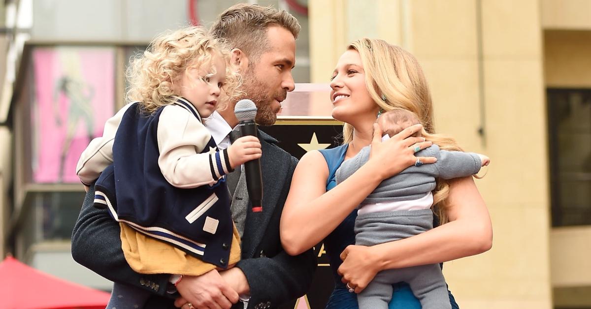 Blake Lively and Ryan Reynolds with James and Inez