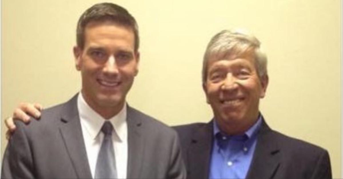 Carl Marino poses with Joe Kenda for a photograph. 