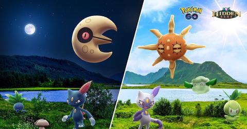 'Pokémon GO' day and night art for Solstice Horizons event.