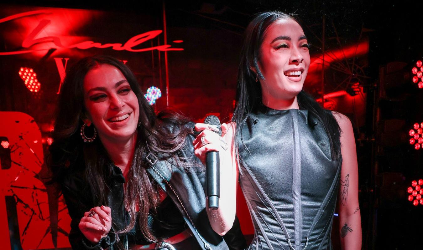 Charli XCX and Rina Sawayama perform at the Charli XCX Crash album launch party