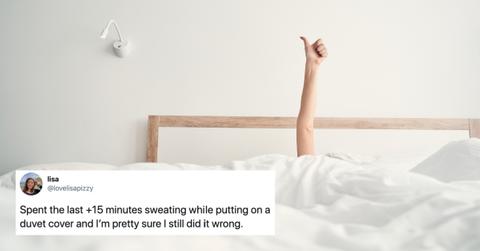 tiktok duvet cover hack