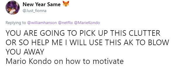 marie kondo tweet