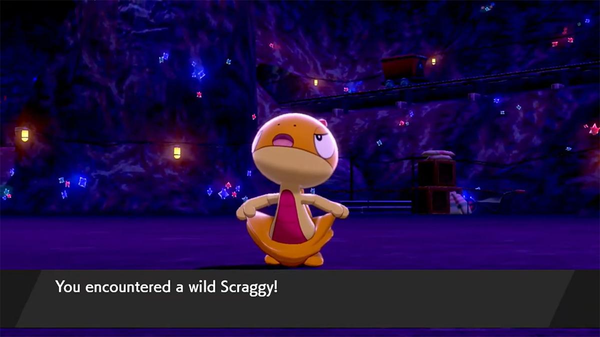 Shiny Scraggy in 'Pokémon Sword' and 'Shield'