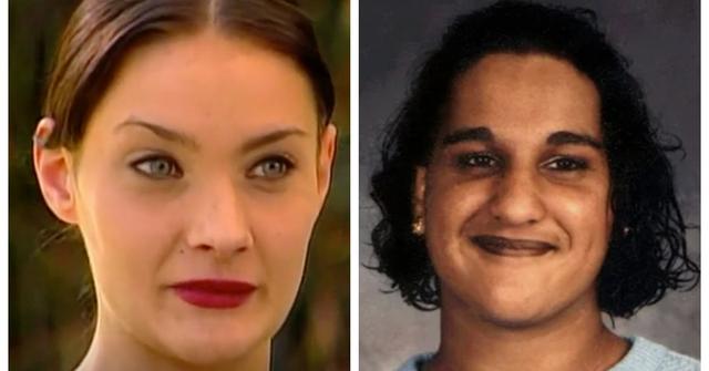 (L-R): Josephine Bell on MSNBC;  school photo of Reena Virk