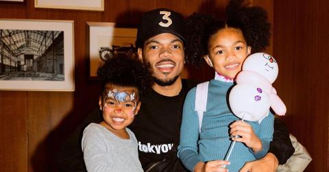 Chance the Rapper with daughters Marli and Kensli