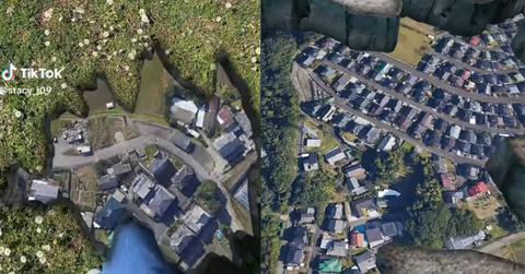 The "Hole in the Wall" filter on TikTok