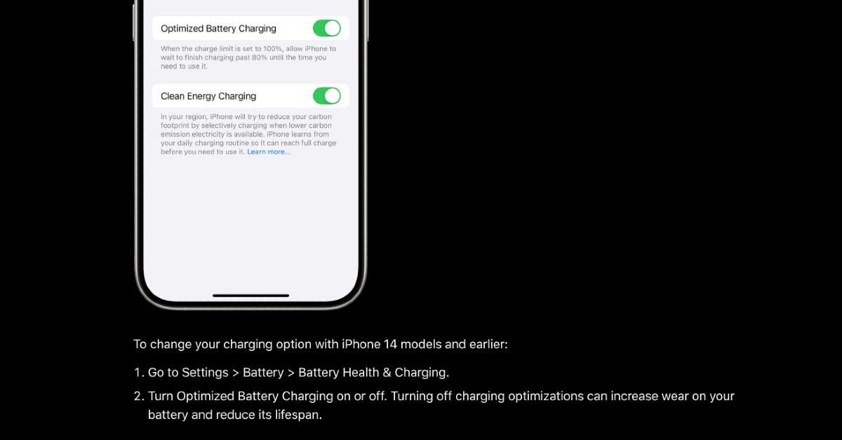iphone charging to  percent