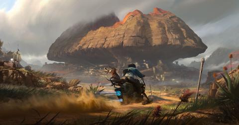 Nix and Kay on Kay's bike in 'Star Wars Outlaws'