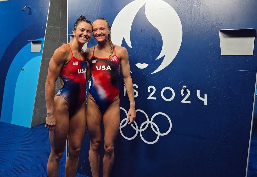 Kassidy Cook and Sarah Bacon at the 2024 Paris Olympics