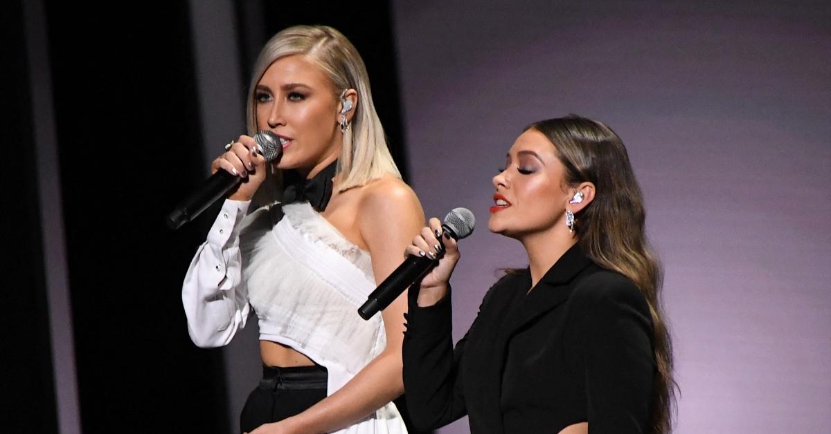 (l-r): Maddie Font and Tae Kerr singing