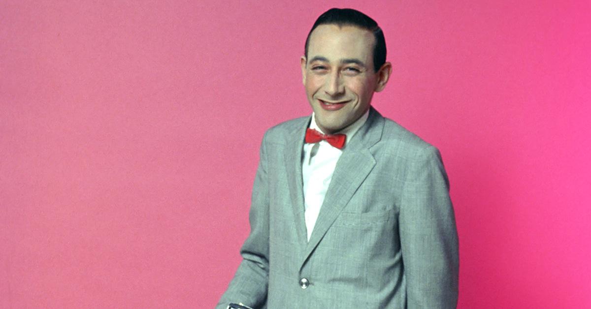 Paul Reubens as Pee-Wee Herman in an official portrait. 