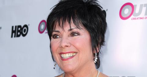Joyce Dewitt on the red carpet for an HBO screening.