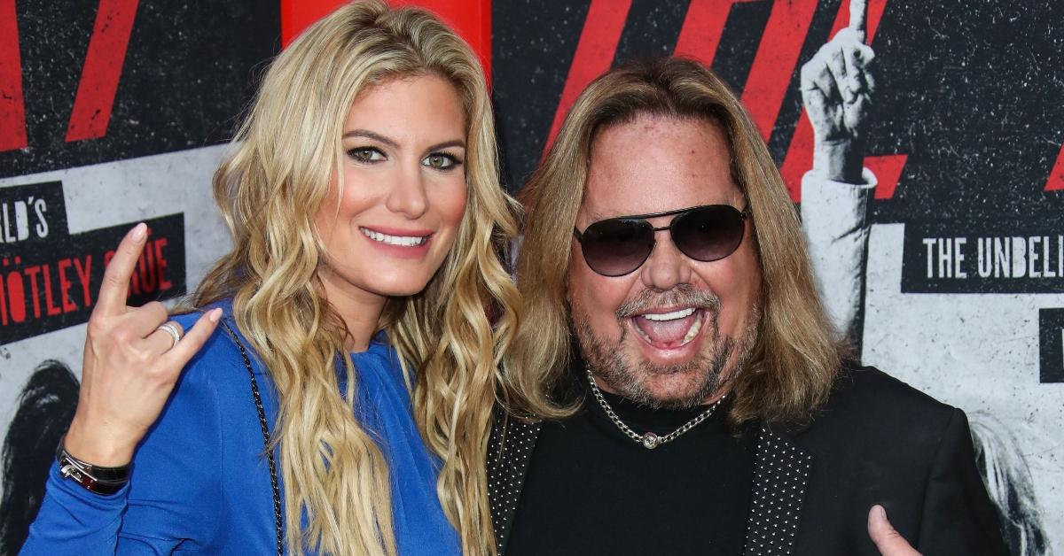 Vince Neil with his girlfriend