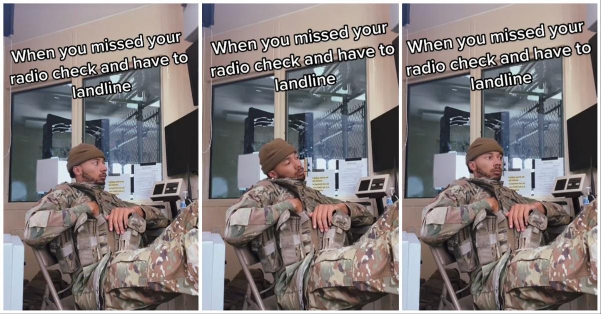 TikTok user @jaiyson_ makes a video about the Air Force and landlines. 