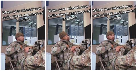 TikTok user @jaiyson_ makes a video about the Air Force and landlines.