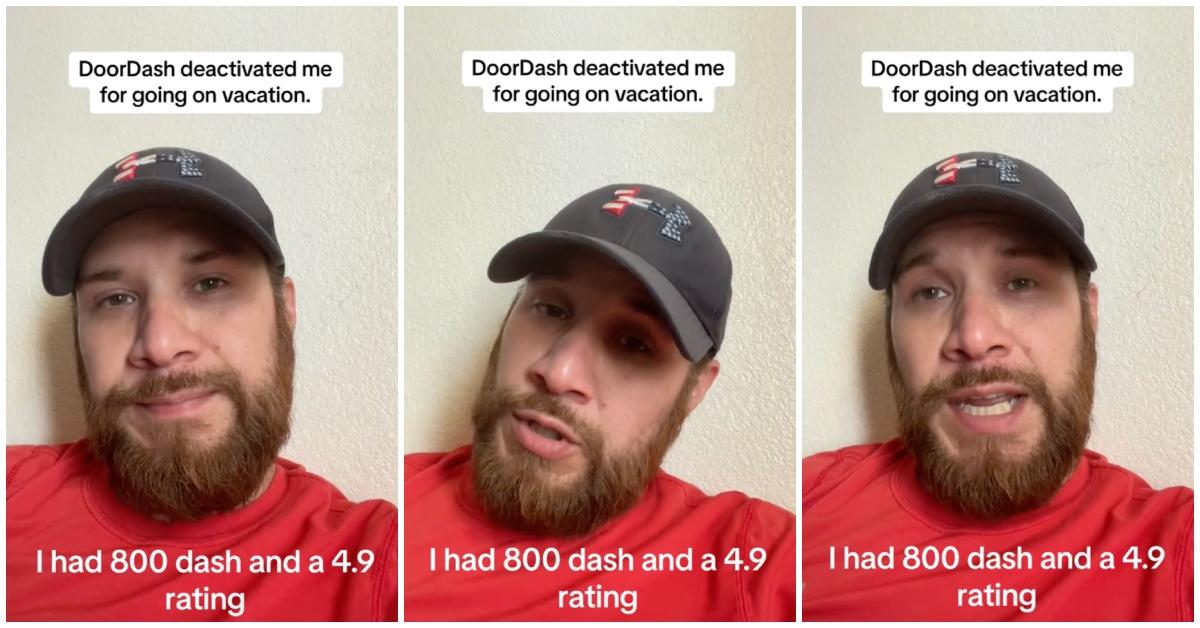 This DoorDash Driver Said He Was Fired for Going on Vacation