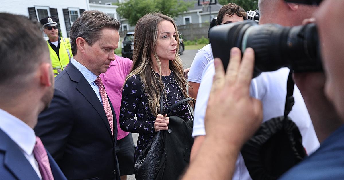 Dedham, MA - June 25: After the jury began deliberations in her murder trial, Karen Read left Norfolk Superior Court. (Photo by Suzanne Kreiter/The Boston Globe via Getty Images)