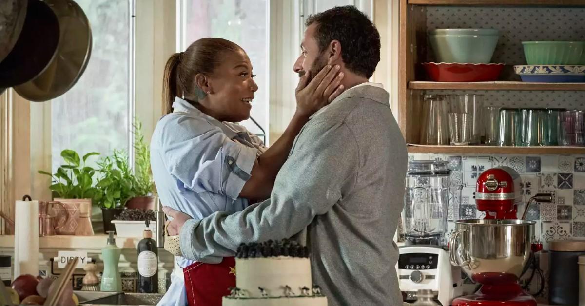 Queen Latifah and Adam Sandler in 'Hustle'