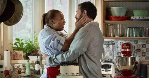 Queen Latifah and Adam Sandler in 'Hustle'