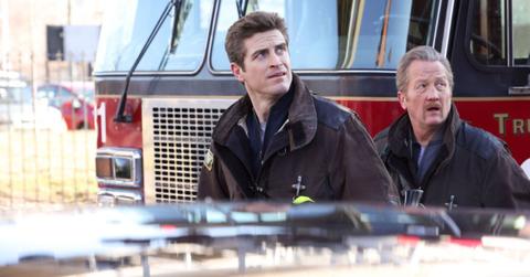 (l-r): Jake Lockett as Carver, Christian Stolte as Randy “Mouch” McHolland