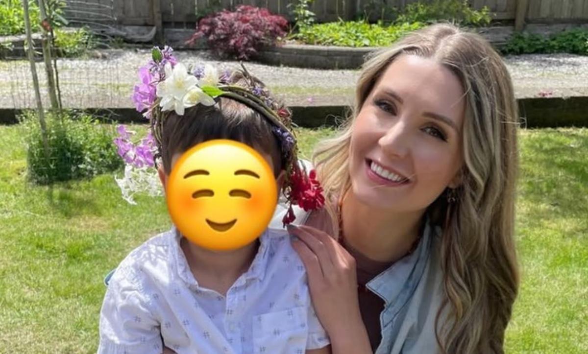 Lauren Southern with her son