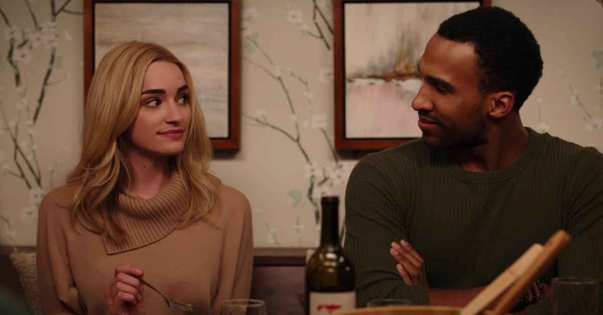 BRIANNE HOWEY as GEORGIA and NATHAN MITCHELL as ZION MILLER in episode 109 of GINNY & GEORGIA