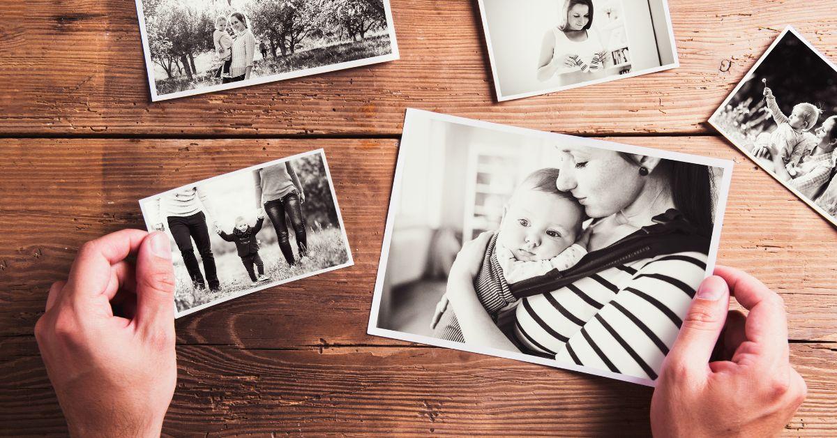 mom with baby photos