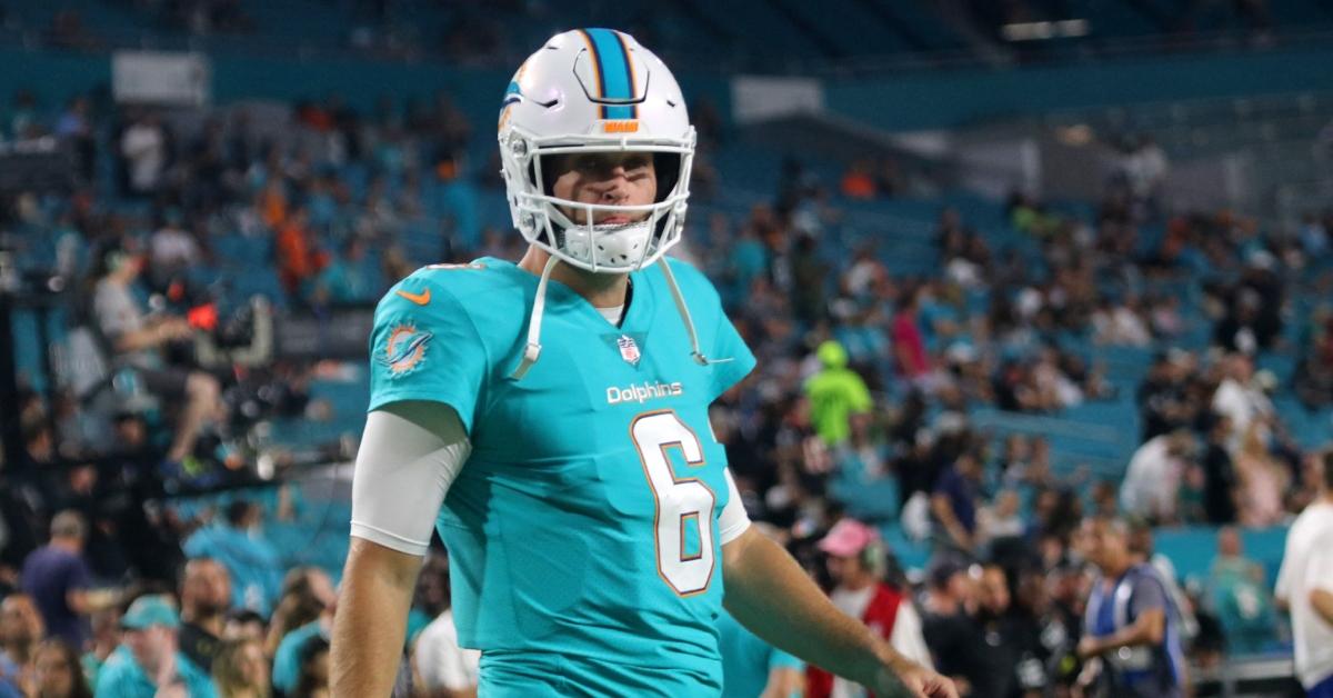 Jay Cutler playing for the Miami Dolphins