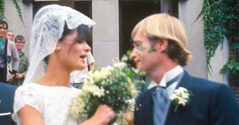 David McCallum and Katherine Carpenter on their wedding day