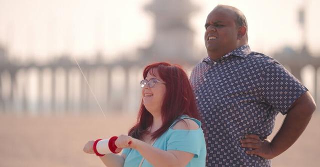 Subodh and Rachel on a date.